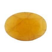 Polished Oval Palm Stone In Yellow Fluorite.   SP17596POL