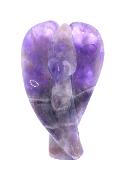 Gemstone Angel Carving In Chevron Amethyst.   SP17774POL
