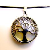 Tree Of Life Pendant Style Necklace With Opalite.   SPR15504PEND