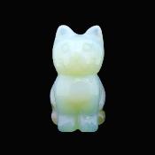 Gemstone Carving Of A Cat (Large Size) In Opalite.   SPR16933POL