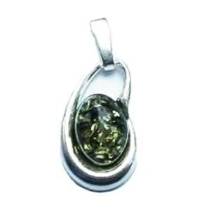 GREEN AMBER PENDANT.   BZ2E261002
