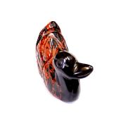 CARVING OF A DUCK IN MAHOGANY OBSIDIAN.   SP11107POL