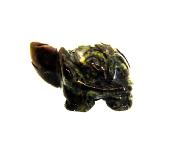 CARVING OF A TORTOISE IN DRAGON'S BLOOD JASPER.   SP12708POL