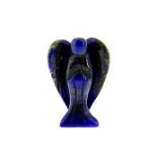 CARVING OF AN ANGEL IN LAPIS LAZULI.   SP13896POL