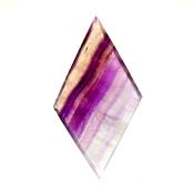 Fluorite fully polished diamond (Rhomboid Shape) slice specimen.   SP15409POL