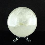 Gemstone Sphere in Cloudy/ Milky Quartz.   SP15741SLF