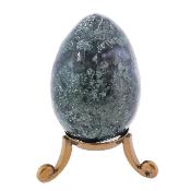 Gemstone Egg In Green Moss Agate.   SP17116POL