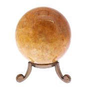 Gemstone Sphere In Golden Healer Quartz.   SP17187POL