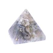Gemstone Mini Pyramid In Moss Agate.   SP17264POL