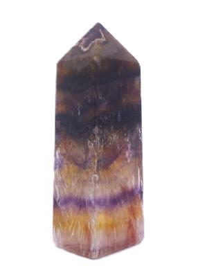 Fully Polished Obelisk In Fluorite With Cacoxenite.   SP17603POL