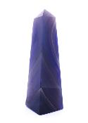 Fully Polished Obelisk In Blue/ Purple Coloured Agate.   SP17606POL