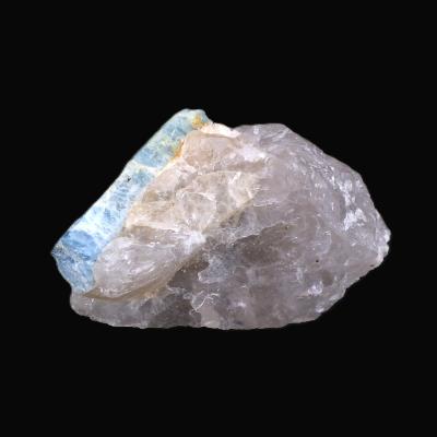 Aquamarine Crystal Formation On Smokey Quartz Matrix Raw Specimen.   SP17614