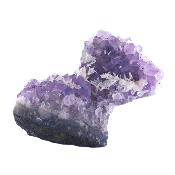 Raw Amethyst Druze Specimen Featuring Dog's Tooth Calcite Crystal Formations.   SP17635    
