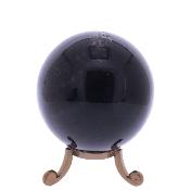 Gemstone Sphere In Silver Sheen Obsidian.   SP17827POL