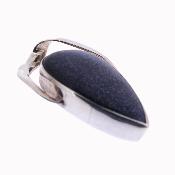 925 Silver one off pendant featuring a teardrop-shaped cabochon in Blue Goldstone.   SP4184PEND