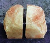 PAIR OF ROSE QUARTZ POLISHED FACE BOOKENDS. SP5188POL