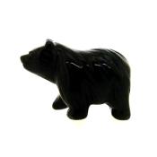 A Bear Carving In Black Obsidian.   SPR15523POL