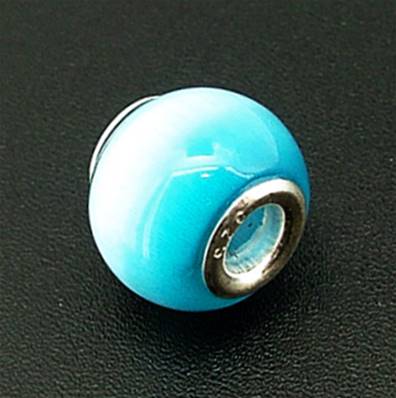 CHARM BEAD WITH STERLING SILVER LINING. 68200014