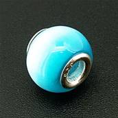 CHARM BEAD WITH STERLING SILVER LINING. 68200014