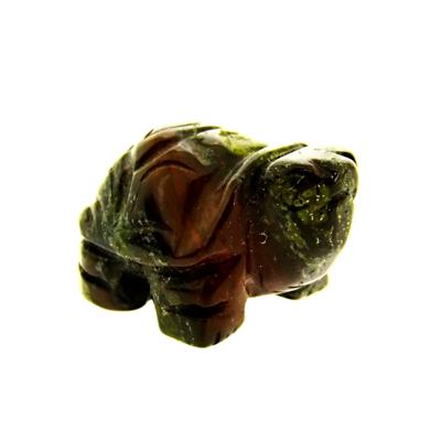CARVING OF A TORTOISE IN DRAGON'S BLOOD JASPER.   SP14016POL