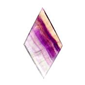 Fluorite fully polished diamond (Rhomboid Shape) slice specimen.   SP15409POL