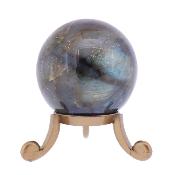 Gemstone Sphere In Labradorite.   SP17533POL