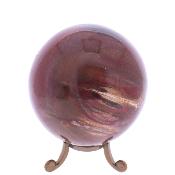 Gemstone Sphere In Petrified Wood.   SP17810POL