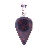 925 Silver designer pendant in Mahogany Obsidian  in a teardrop shape.   SP17904PEND