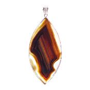 Unique 925 silver pendant featuring Banded Agate.   SP1846PEND