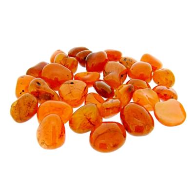 CARNELIAN POLISHED TUMBLE STONES, A GRADE, SIZE 3 (250g BAG).    SPR14545WH