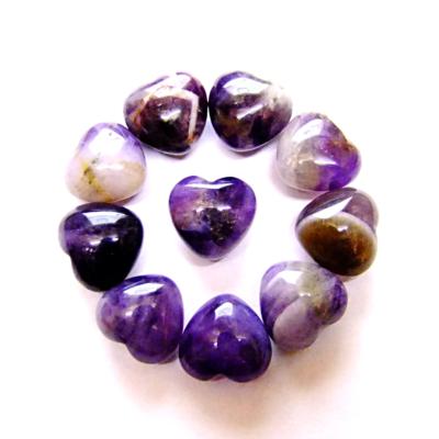 AMETHYST MINI PUFF HEARTS (10 PACK).   SPR14589WH