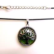 Tree Of Life Pendant Style Necklace With Green Aventurine.   SPR15500PEND