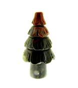 A GEMSTONE CHRISTMAS TREE CARVING IN DRAGON'S BLOOD JASPER.   SP12968POL