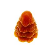A GEMSTONE MINI CHRISTMAS TREE CARVING IN PEACH AVENTURINE.   SP12970POL