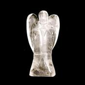 LARGE ANGEL CARVING IN QUARTZ.   SP14363POL