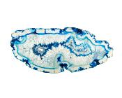 Agate Polished Geode Slice Specimen Coloured Blue.   SP15716POL