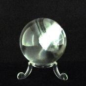 Gemstone Sphere in Water Clear Rainbow Quartz.   SP15730POL
