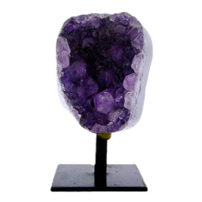 Agate With Amethyst Druze Specimen.   SP16626POL