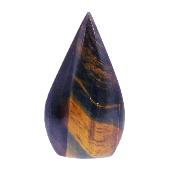 Fully Polished 'Flame' Carving In Tiger's Eye.   SP17203POL  