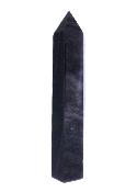 Fully Polished And Facetted Tower/ Point In Silver Sheen Obsidian.   SP17316POL 