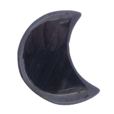 Ice Obsidian Polished Crescent Moon.   SP17354POL