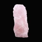 Rose Quartz Raw Crystal Specimen With Flat Cut Base To Stand.   SP17399