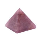 Gemstone Pyramid In Strawberry Quartz.   SP17577POL
