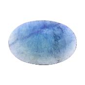 Polished Oval Palm Stone In Blue/ Green Fluorite.   SP17595POL