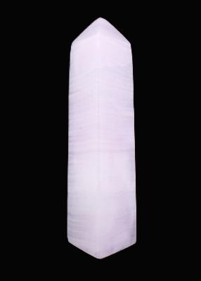Fully Polished Gemstone Obelisk In Mangano Calcite.   SP17602POL