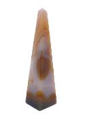 Fully Polished Obelisk In Grey/ Brown Coloured Agate.   SP17605POL
