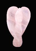 Gemstone Angel Carving In Rose Quartz.   SP17778POL
