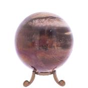Gemstone Sphere In Petrified Wood.   SP17810POL