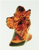ANGEL CARVING IN BALTIC AMBER. SP4887
