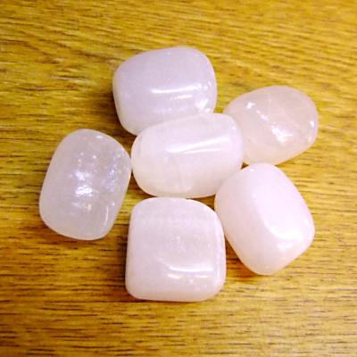 MANGANO CALCITE POLISHED TUMBLE STONES (100g BAG).    SPR14570WH